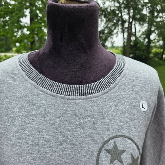 Spirit Jersey Ladies Gray and Pink Cozy Fleece Sounvenir Sweatshirt Sz L - Picture 12 of 14